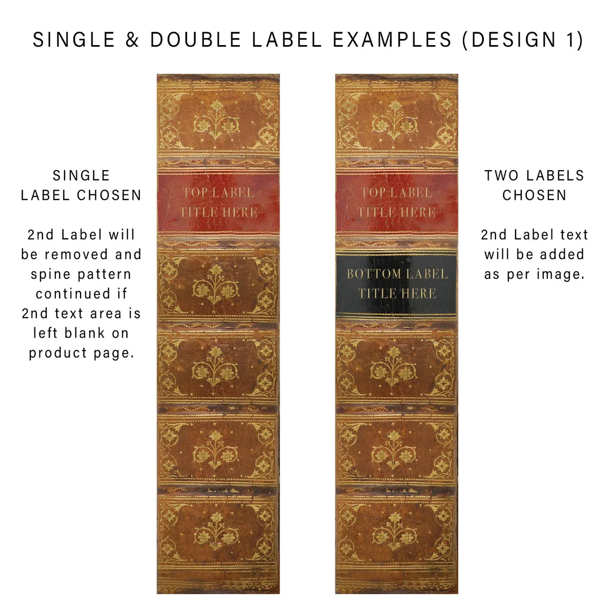 Personalised A4 Ring Binders and Box Files with Classic Novel-Inspired Designs and One or Two Custom Labels