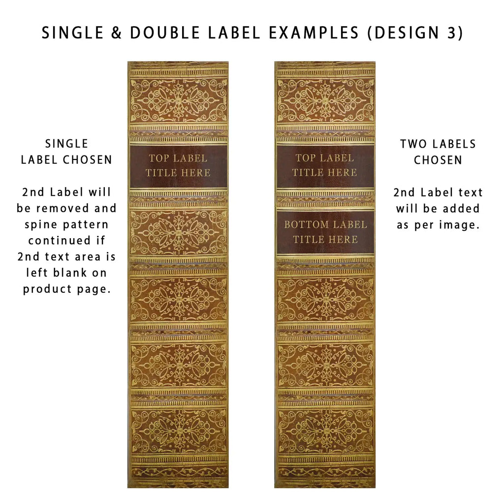 Personalised A4 Ring Binders and Box Files with Classic Novel-Inspired Designs and One or Two Custom Labels