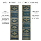 Personalised A4 Ring Binders and Box Files with Classic Novel-Inspired Designs and One or Two Custom Labels