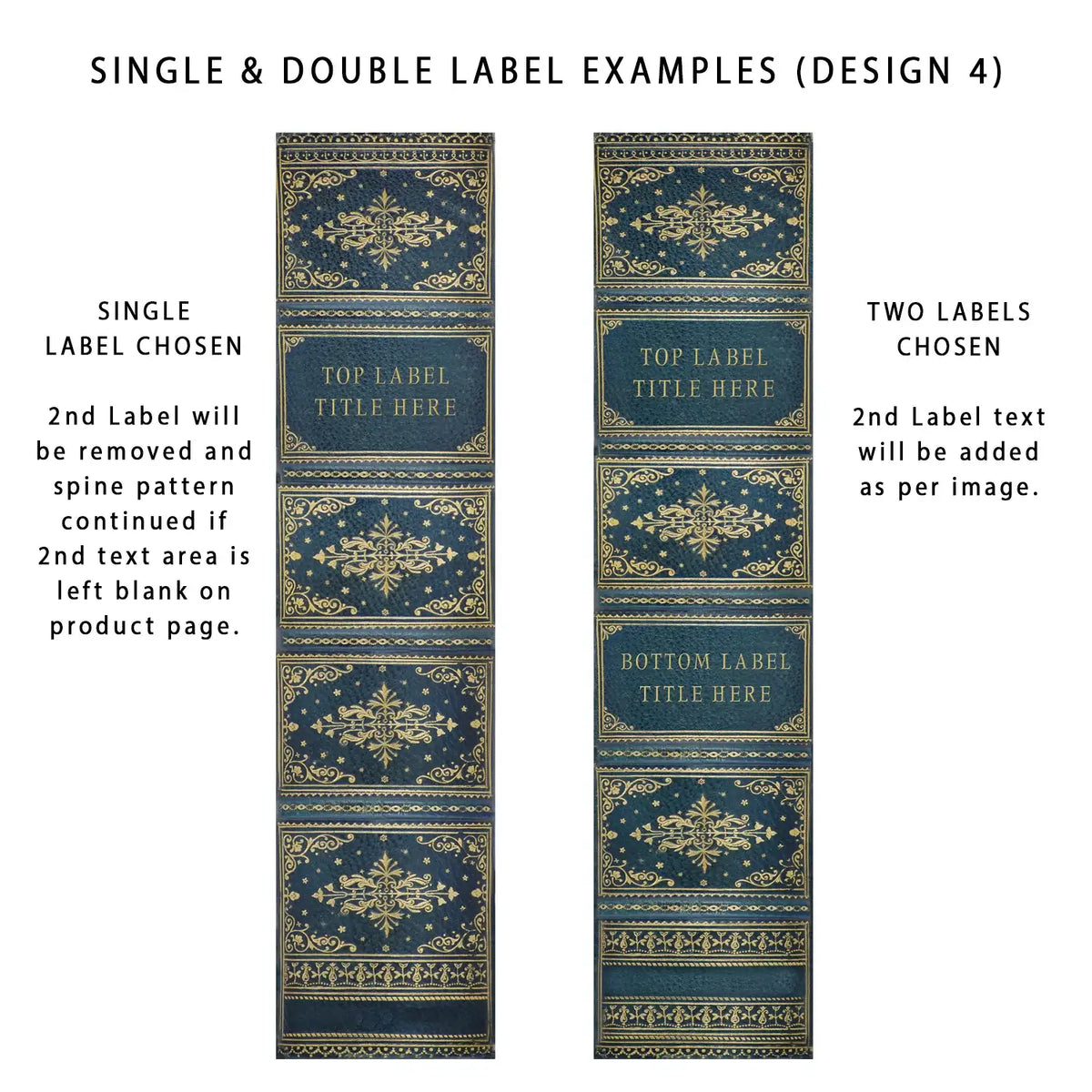 Personalised A4 Ring Binders and Box Files with Classic Novel-Inspired Designs and One or Two Custom Labels