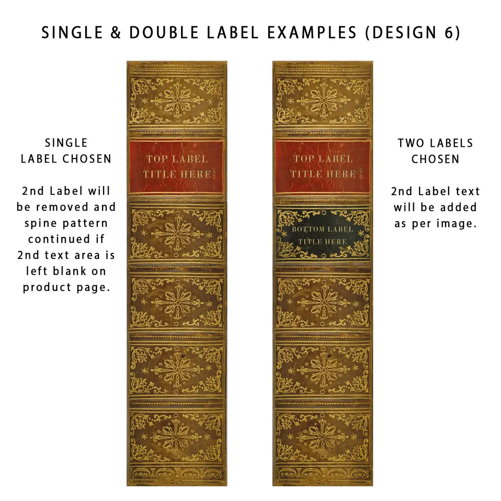 Personalised A4 Ring Binders and Box Files with Classic Novel-Inspired Designs and One or Two Custom Labels