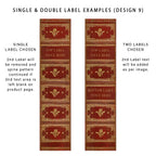 Personalised A4 Ring Binders and Box Files with Classic Novel-Inspired Designs and One or Two Custom Labels