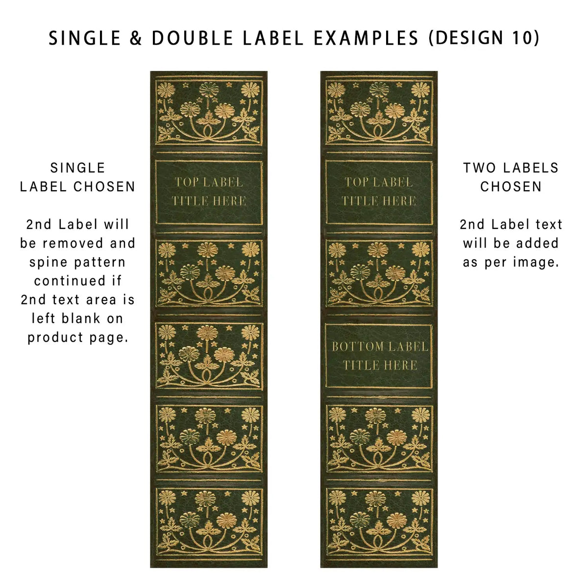 Personalised A4 Ring Binders and Box Files with Classic Novel-Inspired Designs and One or Two Custom Labels