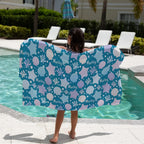 Personalised Sand-Free Kids Beach Towel with Custom Name Designs and Three Size · kids beach towels