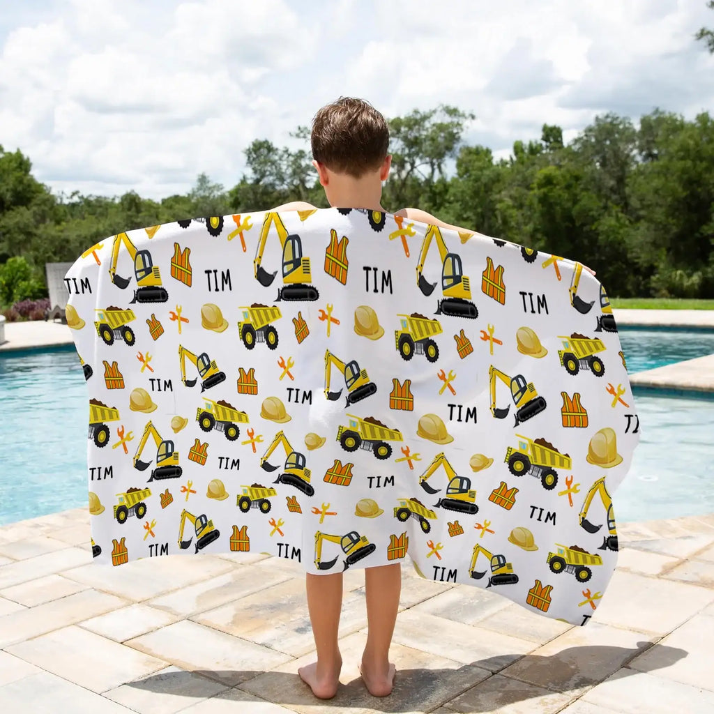 Personalised Sand-Free Kids Beach Towel with Custom Name Designs and Three Size · kids beach towels