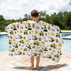 Personalised Sand-Free Kids Beach Towel with Custom Name Designs and Three Size · kids beach towels