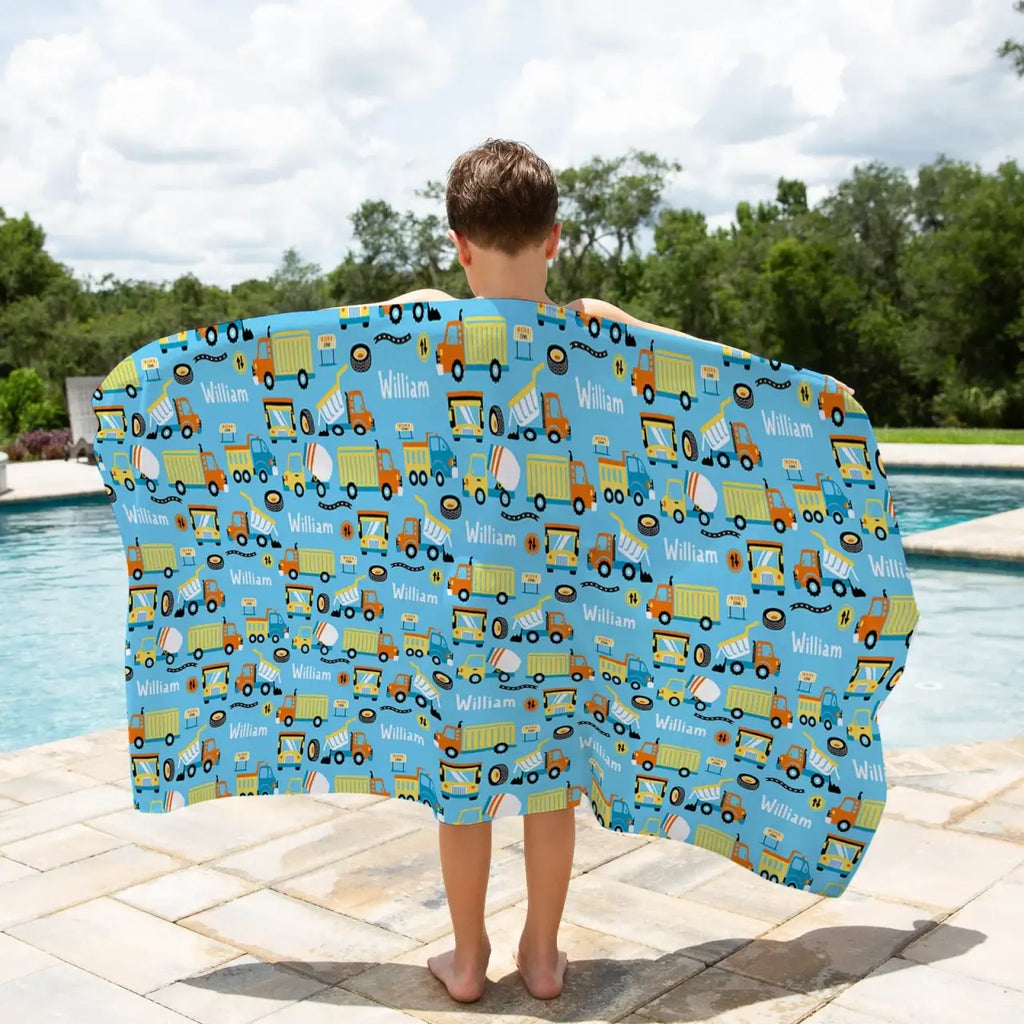 Personalised Sand-Free Kids Beach Towel with Custom Name Designs and Three Size · kids beach towels