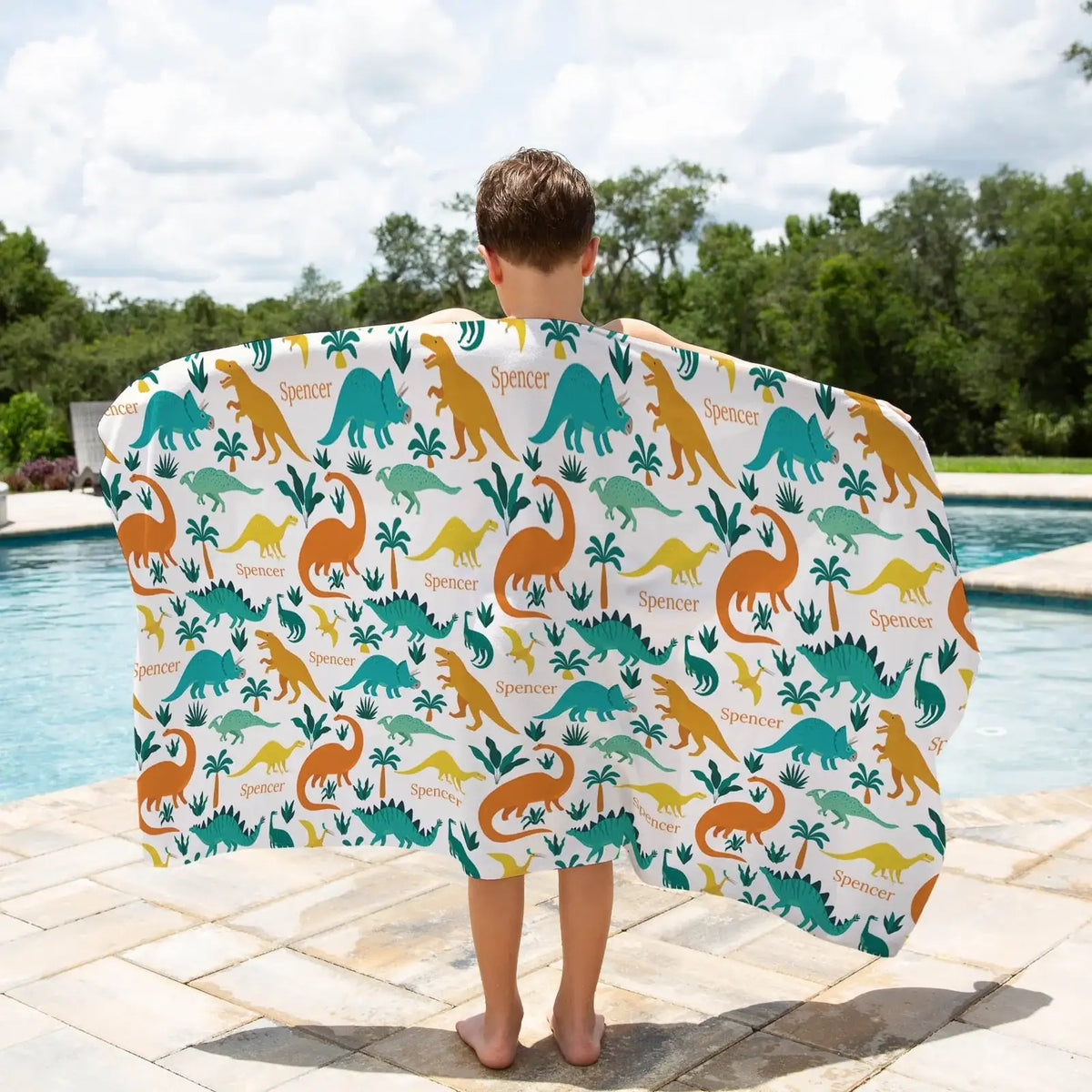 Personalised Sand-Free Kids Beach Towel with Custom Name Designs and Three Size · kids beach towels