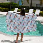 Personalised Sand-Free Kids Beach Towel with Custom Name Designs and Three Size · kids beach towels