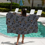 Personalised Sand-Free Kids Beach Towel with Custom Name Designs and Three Size · kids beach towels