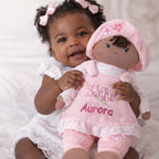 Personalized Baby Doll in a Brunette Style