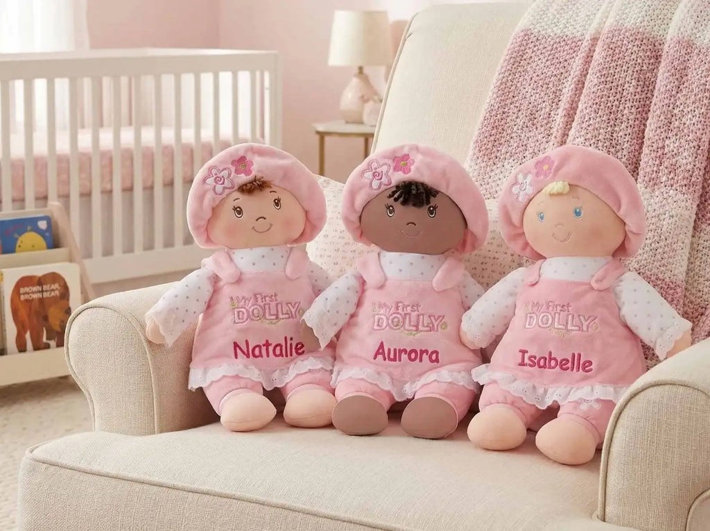 Personalized Baby Doll in a Brunette Style