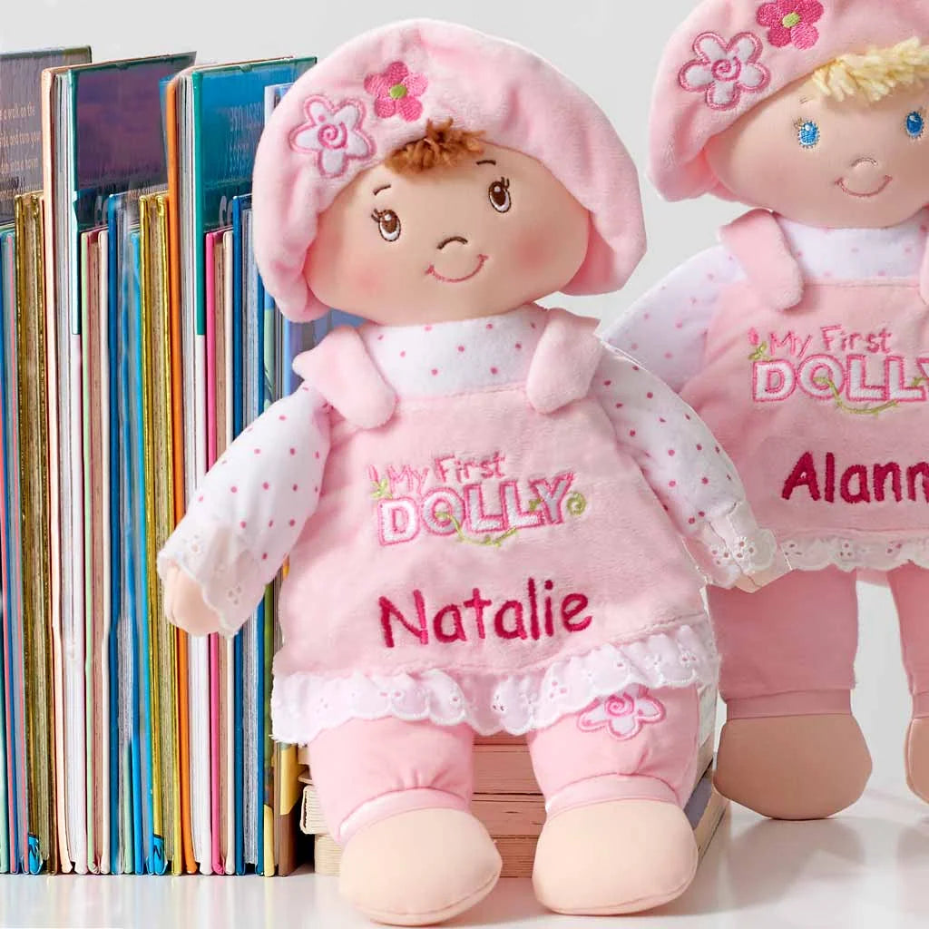 Personalized Baby Doll in a Brunette Style