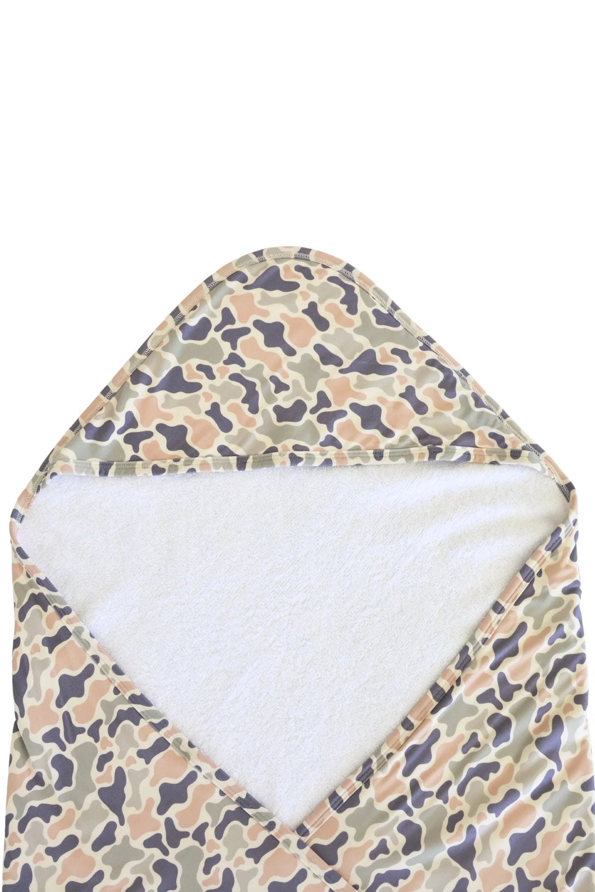 Personalized Baby Hooded Bath Towel, Bamboo Terry Interior, 30 x 30 Inch Printed Designs for Bath Time