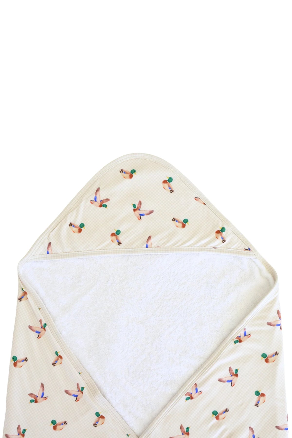 Personalized Baby Hooded Bath Towel, Bamboo Terry Interior, 30 x 30 Inch Printed Designs for Bath Time
