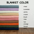 Personalized Baby Name Blanket in 100% Cotton, Hand Knitted and Embroidered for a Newborn Keepsake Gift