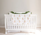 Personalized Ballerina Bunny Baby Blanket in Fleece or Minky, 30 x 40 or 50 x 60 Inch Sizes