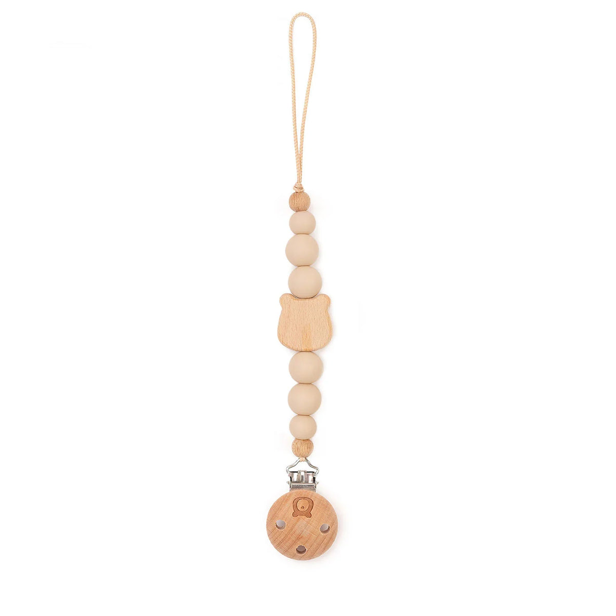 Personalized Bear Pacifier Clip
