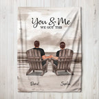 Personalized Blanket in the Vertical "You and Me, We Got This"