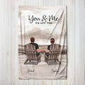 Personalized Blanket in the Vertical "You and Me, We Got This"