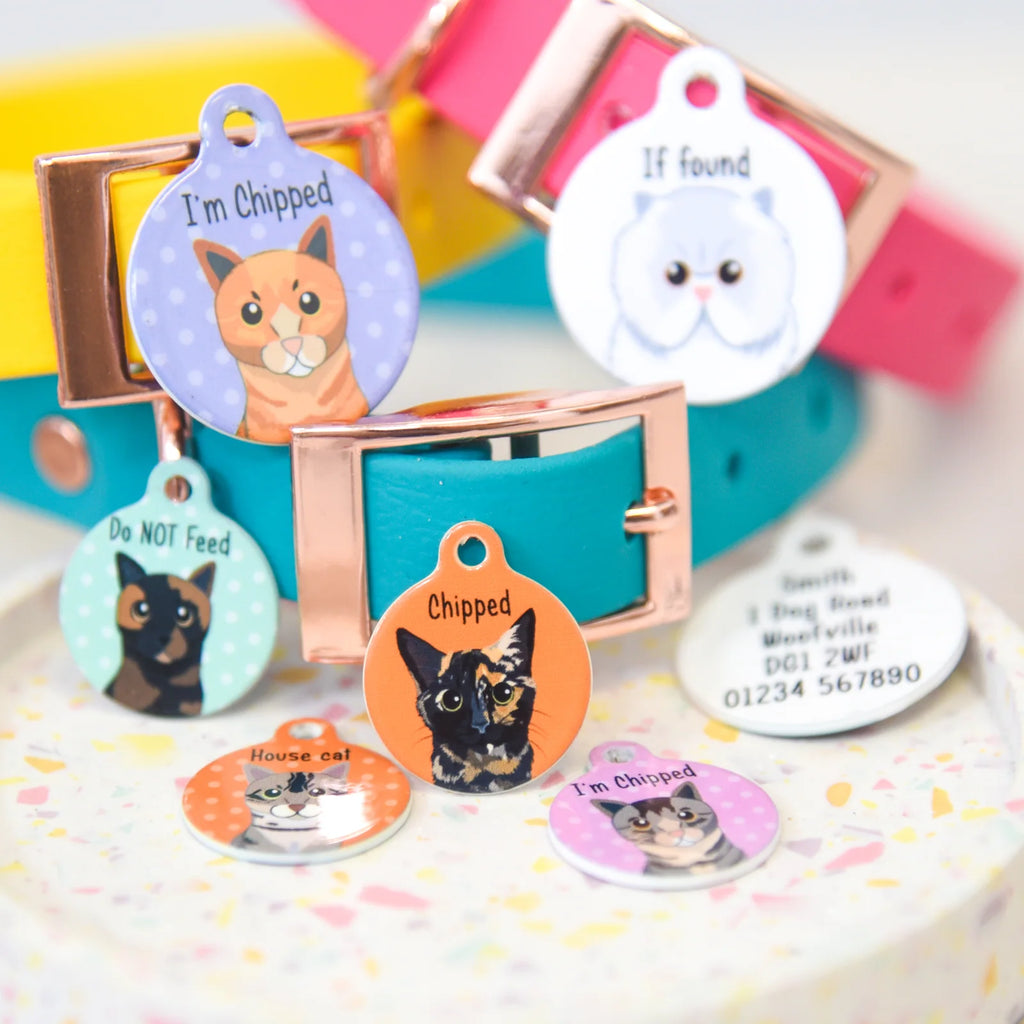 Personalized Cat ID Name Tag