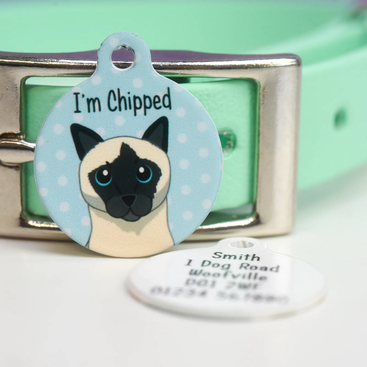 Personalized Cat ID Name Tag