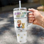 Personalized Cat Mom Tumbler