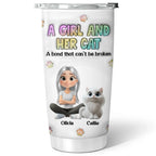 Personalized Cat Mom Tumbler