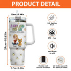 Personalized Cat Mom Tumbler