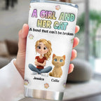 Personalized Cat Mom Tumbler