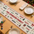 Personalized Christmas Table Runner