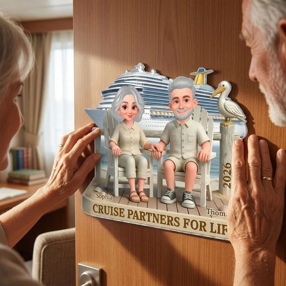 Personalized Cruise Cabin Door Magnet