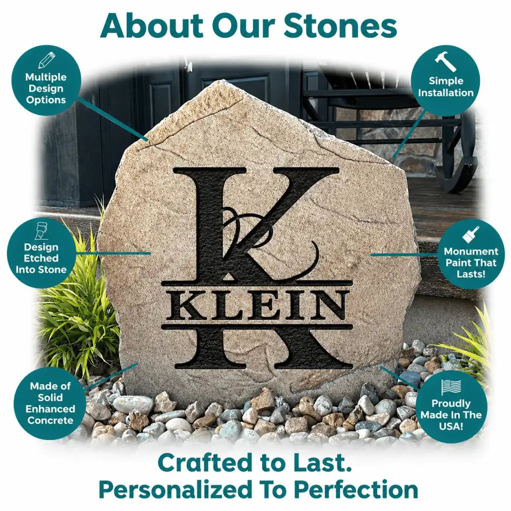 Personalized Deer Name Stone