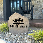 Personalized Deer Name Stone