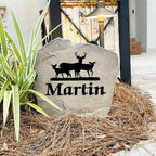Personalized Deer Name Stone