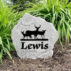 Personalized Deer Name Stone