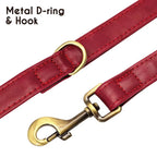 Personalized Dog Collar with Custom Engraved Nameplate, PU Leather Style in Blue, Gray, Pink or Brown for Dogs