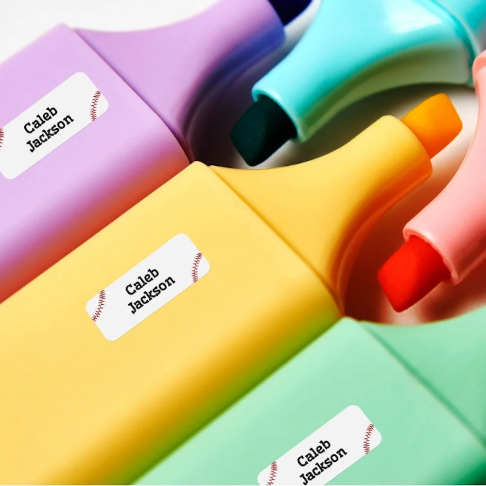 Personalized Extra Small Rectangle Name Labels for Kids, School Supplies and Water Bottles, 85 Waterproof Stickers