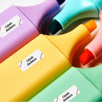 Personalized Extra Small Rectangle Name Labels for Kids, School Supplies and Water Bottles, 85 Waterproof Stickers