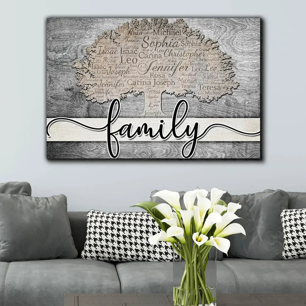 Personalized Family Tree Canvas Print