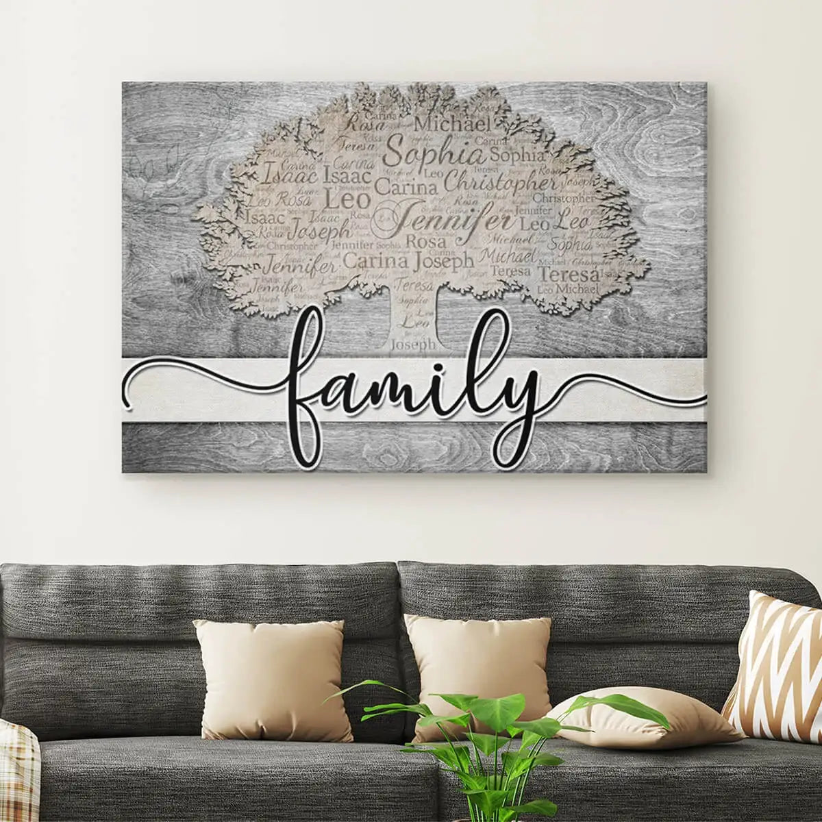 Personalized Family Tree Canvas Print