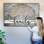 Personalized Family Tree Canvas Print