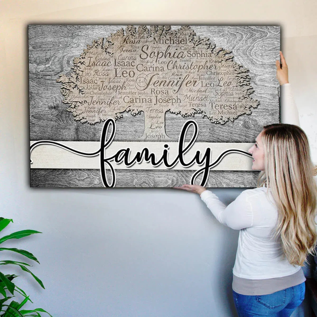 Personalized Family Tree Canvas Print