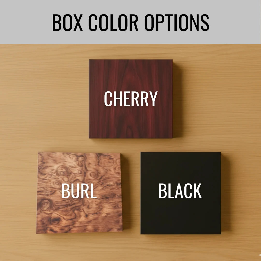 Personalized Groomsmen Gift Set with Engraved Wood Box, Selectable Flask, Wallet, Pocket Knife or Bottle Opener