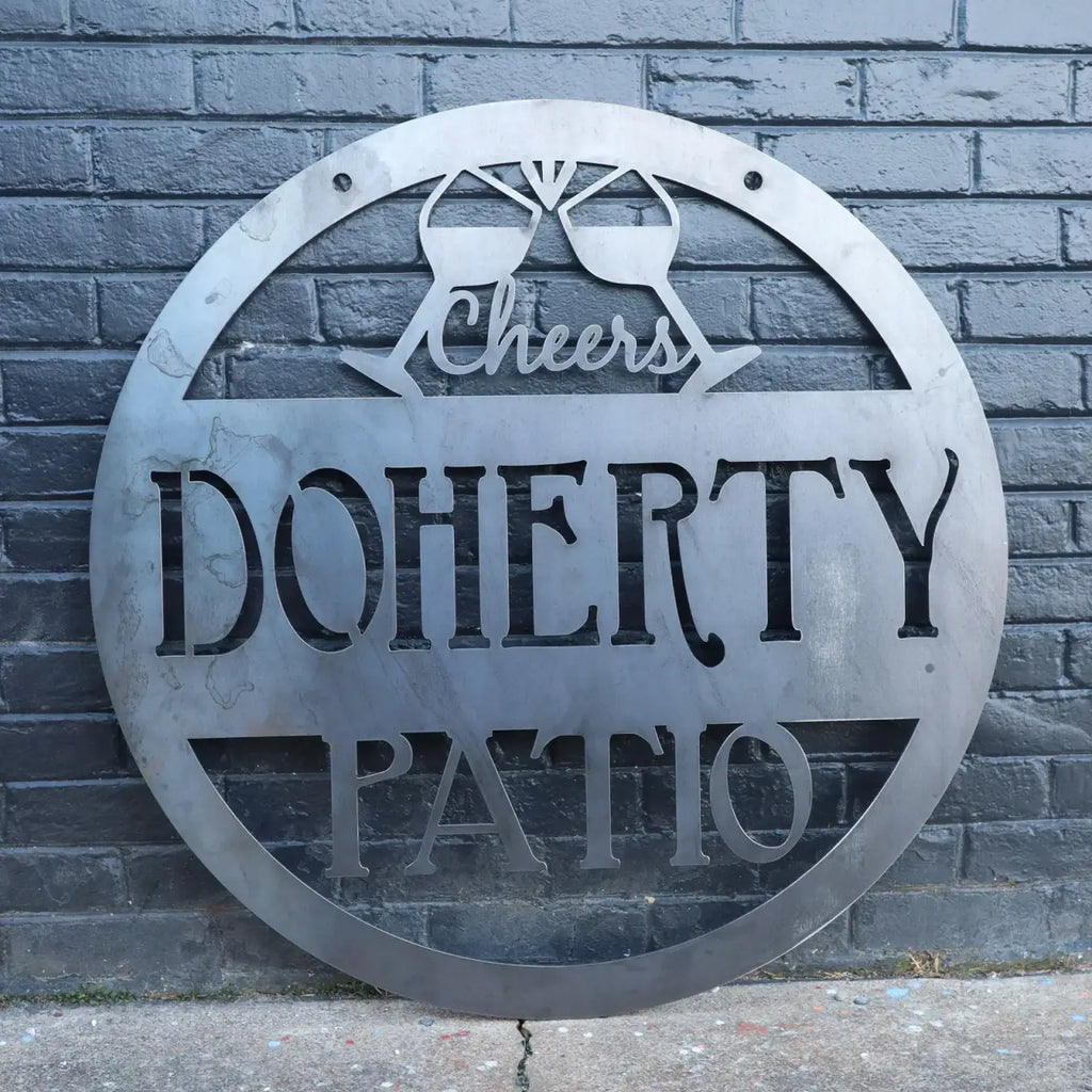 Personalized Metal Patio Sign