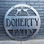 Personalized Metal Patio Sign