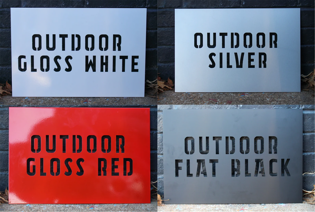 Personalized Metal Patio Sign