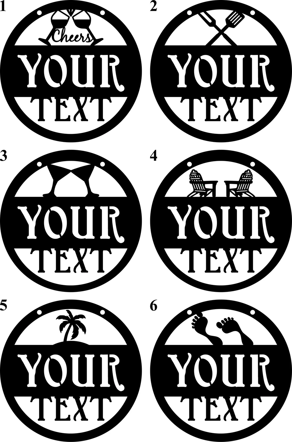 Personalized Metal Patio Sign