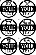 Personalized Metal Patio Sign