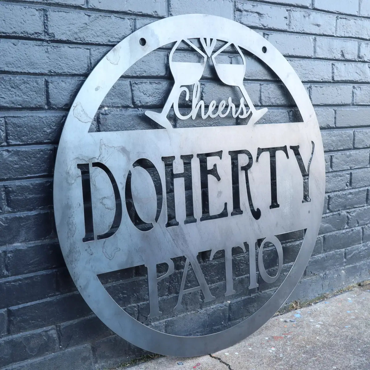 Personalized Metal Patio Sign